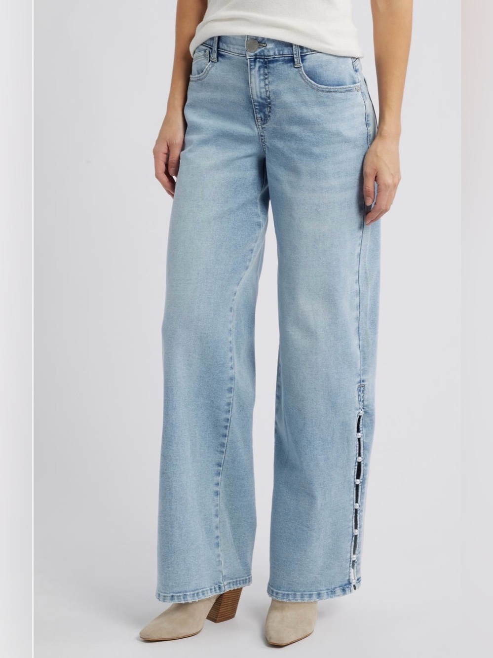 NEW…Wit & Wisdom Ab Solution High-Waist Wide Leg Jeans